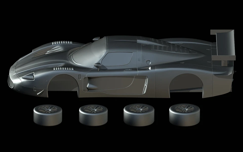 Archivo STL - Maserati MC12 GT1 (2004) - Impresión 3D 1/87 64 43 32 24 18 Fujimi EXOTO Foto 2 de 4