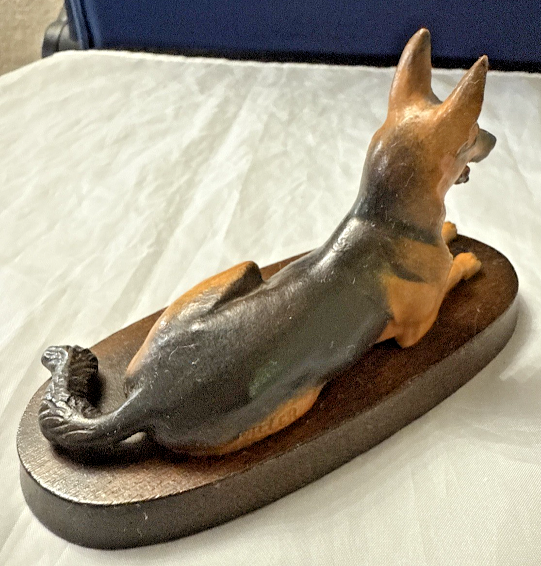 HELMUT DILLER ~ Anri Hand Carved Wooden Dog Figurine ~ German