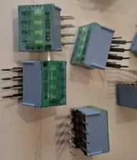 Qty Lot 30 Pcs 4 Pin 8 Leg Dip Switch SPST Right Angle 206-4RAST New CTS-206-4