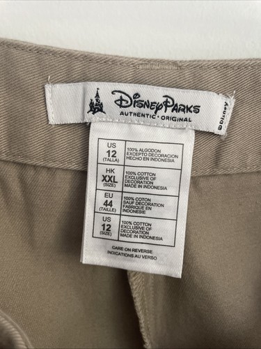 Bermuda Topolino Disney Parks taglia 12 kaki 100% cotone kaki usato in ottime condizioni - Foto 3 di 3