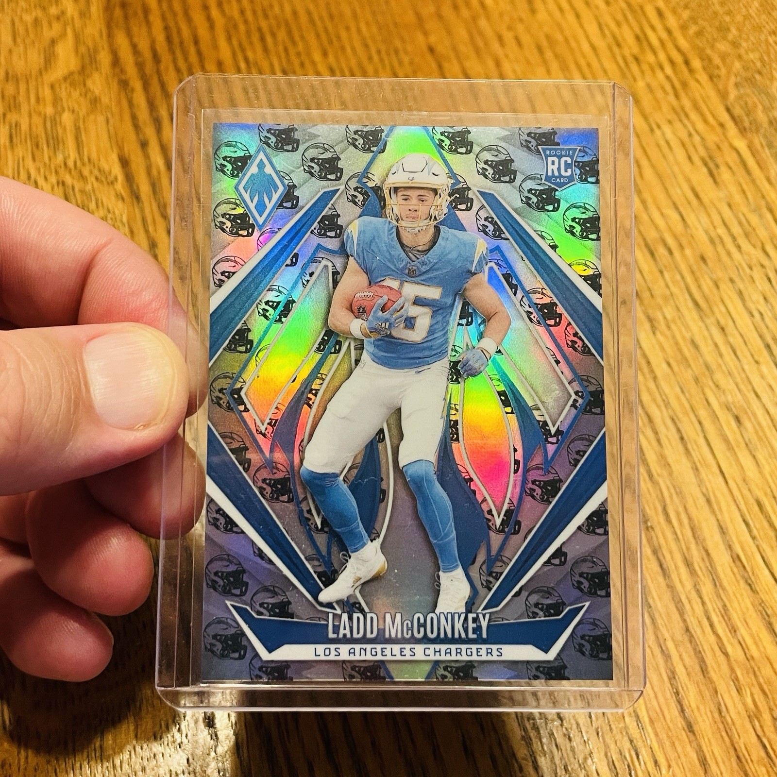 2024 Panini Phoenix Ladd McConkey Rookies #216 Team Helmet /399 Rookie RC