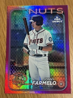 2024 Topps Pro Debut - Jonny Farmelo #Pd-67 Fuchsia Foil /199 (RC)