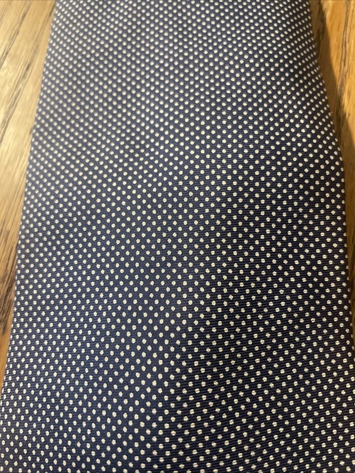 EUC Carlo Colombo For Tie Rack Silk Fine Dot Pattern Necktie Made In Italy - Image 3 of 4