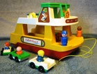 Vintage Fisher Price Little People Ferry Boat #932 1979 Complete + - EX!