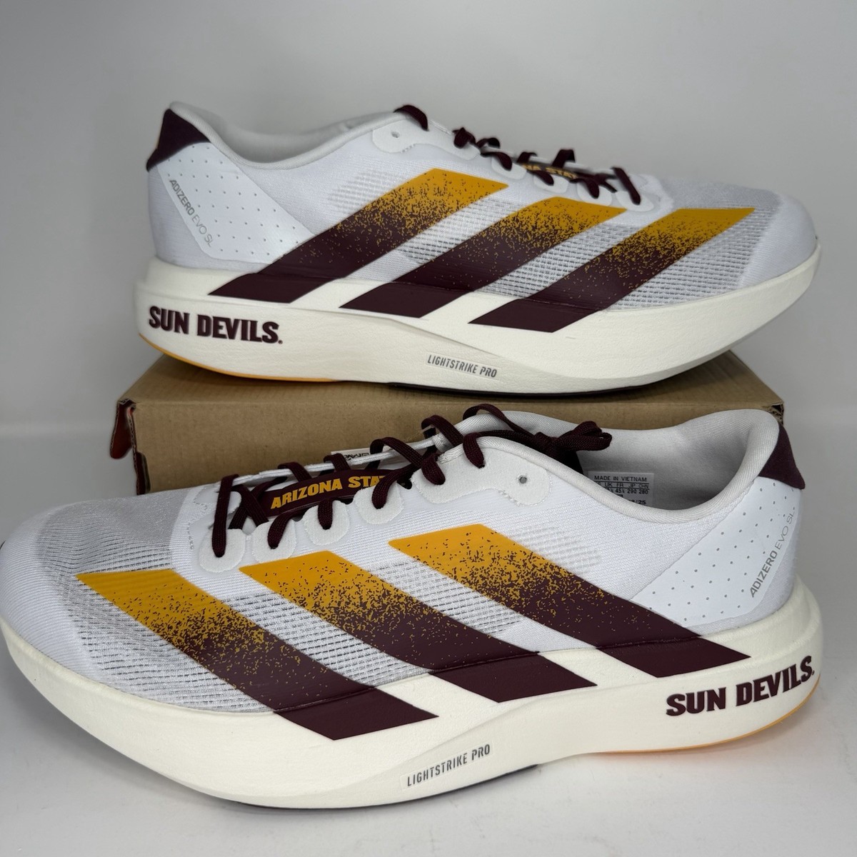 Adidas Adizero Evo SL Arizona ASU Sun Devils Running Shoe Men's
