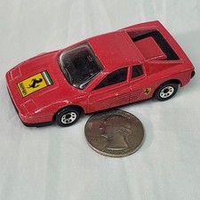 Vintage Matchbox Ferrari Testarossa Red diecast car 1985 1/59 scale MACAU