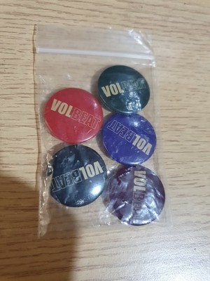 Volbeat X 5 Promo Pins As Pictured