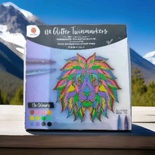 Decotime 12x Glitter twin markers Paint ART Deco Tray Pen Set New Pens Both Side