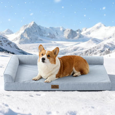 Cooling Dog Bed, Orthopedic Foam Dog Bed with Sides, Removable Cover  Waterproo