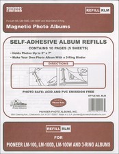 Pioneer RLM Magnetic Photo Album Refill Pages 8.25"X10.5" 5/Pkg-