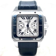 Orologio Uomo Cartier Santos 100 XL Cronografo Acciaio Inox W20090X8