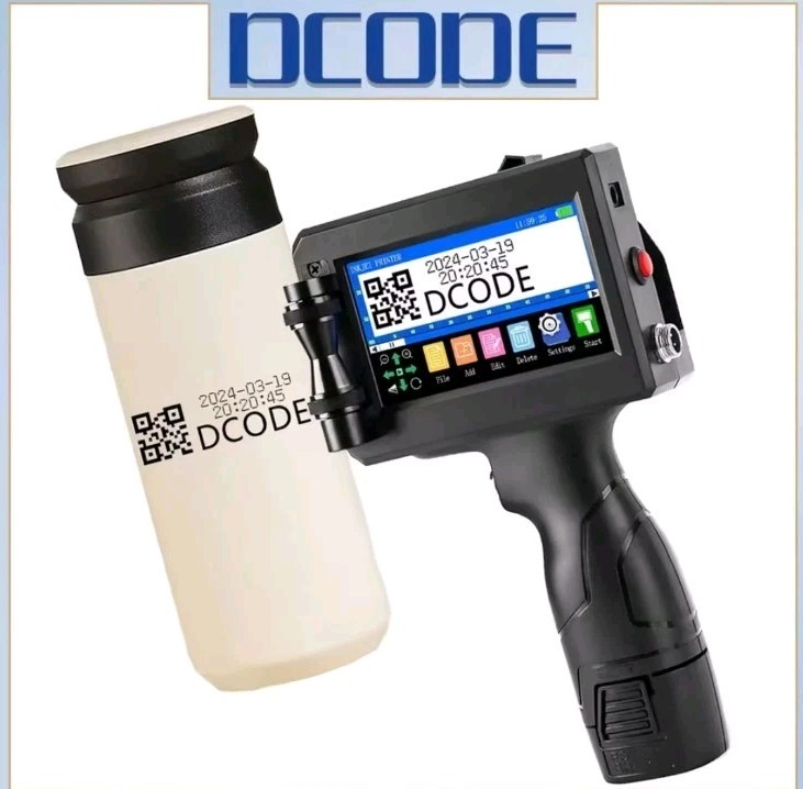 DCODE 1750PLUS Handheld Inkjet Printer QR Barcode Date Coder
