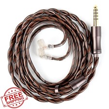 KBEAR Cadence IEMs Cable, Silver-Plated Copper, 3.5/4.4mm Plug, 120cm Bronze