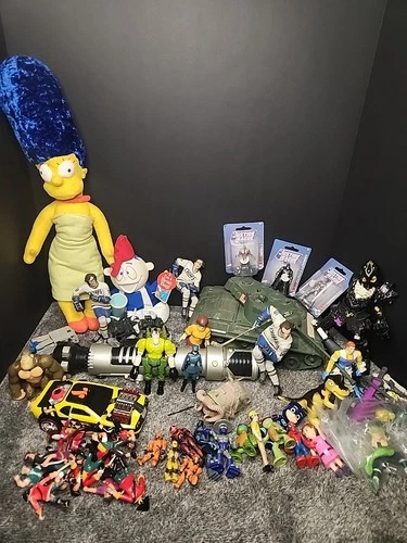Vintage & Modern Mixed Toys & Action Figures Lot - Huge Clean Up Lot AS IS
