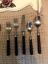 Stanley Roberts Spectrum flatware- BLACK HANDLES