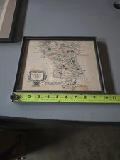 A Map Of Darby  Shire by Robert Morden 1753 Edition Hand Colored