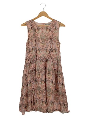 Hallhuber Kleid A-Linie 34 Rosa Bohemian Vintage
