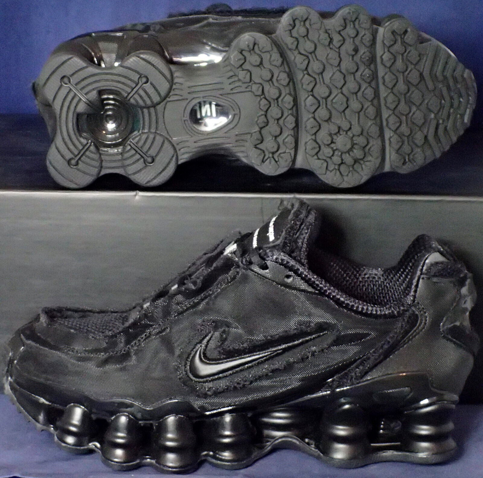 Size 5.5 - Nike Comme des Garçons x Shox TL Black W for sale