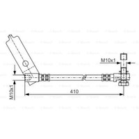 Bosch Bremsschlauch Bremsleitung Vorne Links FüR Ford Transit Bus Kasten