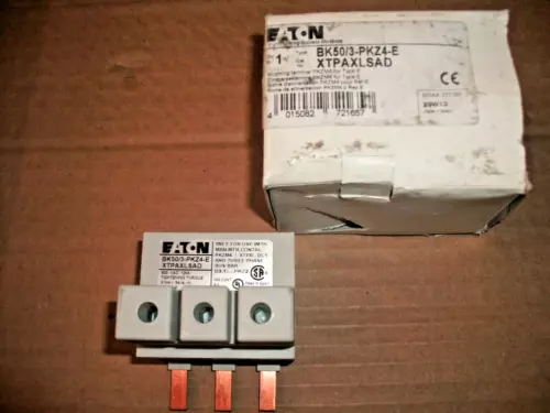 EATON MOELLER XTPAXLSAD BK50/3-PKZ4-E INCOMING TERMINAL - 3 AVAILABLE