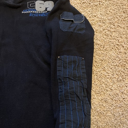 Coogi Australia Y2K Thermal Shirt Men’s 3XL Embroidery C69 V-Neck - Picture 4 of 9