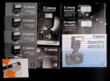 Original Camera Instructions/Manual Lot: Canon Speedlite Flashes