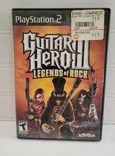 PS2 Guitar Hero 3 Legends of Rock - NO DISC - Case and Manual ONLY - NO GAME
