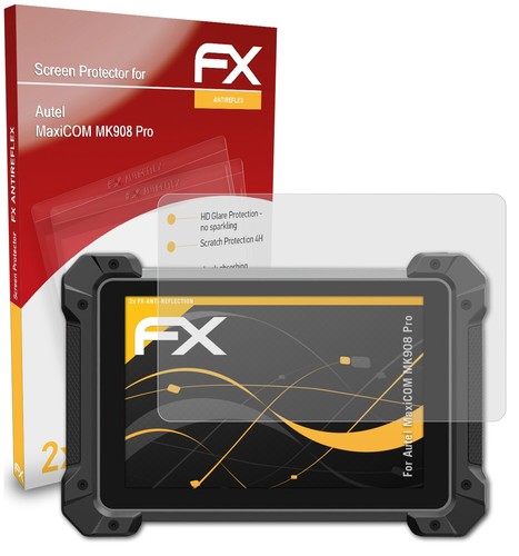 Pack De 2 Films De Protection D'écran AtFoliX Pour Autel MaxiCheck MX808 - Anti-choc, Mat
