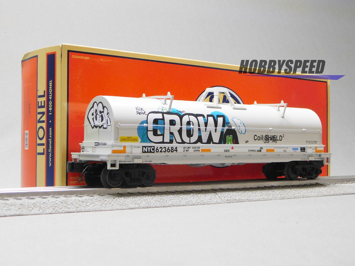 LIONEL NYC GRAFFITI COIL CAR #623684 GONDOLA w/ COIL LOAD O GAUGE
