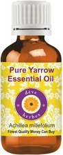 Deve Herbes Pure Yarrow Essential Oil Achillea millefolium Steam Distilled