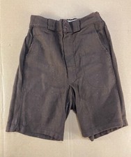 Vtg 40s 50s Wool Kids Youth Shorts Chinos Gabardine Gangster Army Rockabilly