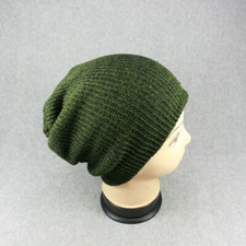 Knitted Beanies Snowboard Ski Skull Hat Cap Warm Winter Slouchy Hat Unisex Green