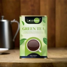 Luxebrew Green Tea Perfectly Balanced & Refreshing Tin package 50 Grams
