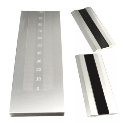 Grind Gauge Double Channel Fineness Gauge Grindometer Stainless Steel Scraper