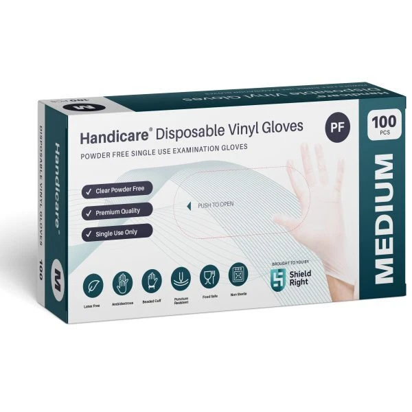 1000pcs Clear Vinyl Work Gloves Powder Free FoodSafe Exam Cleaning Medical Spa M - image 2 of 4
