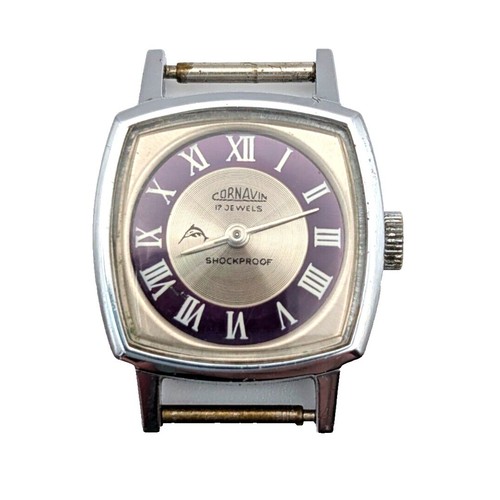 Cornavin Vintage Women Watch 17 Jewels Time Stainless Steel 