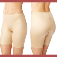 NWT 52 Spanx Slimplicity Mid-Thigh Shaper Shorts in Nude  SZ Medium  L732
