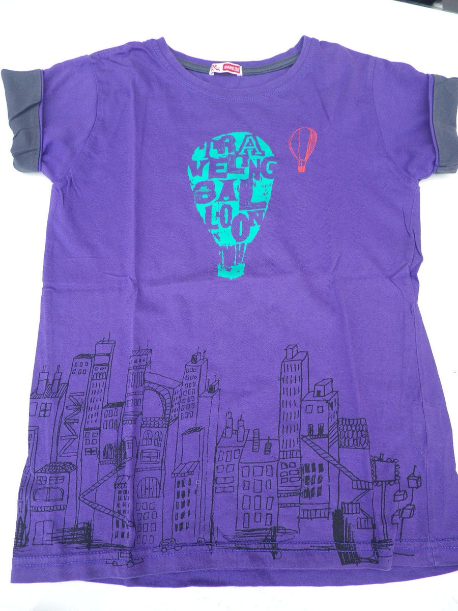 T-shirt Garçon DPAM Violet – Taille 8 Ans – Manches Courtes – Très Bon État