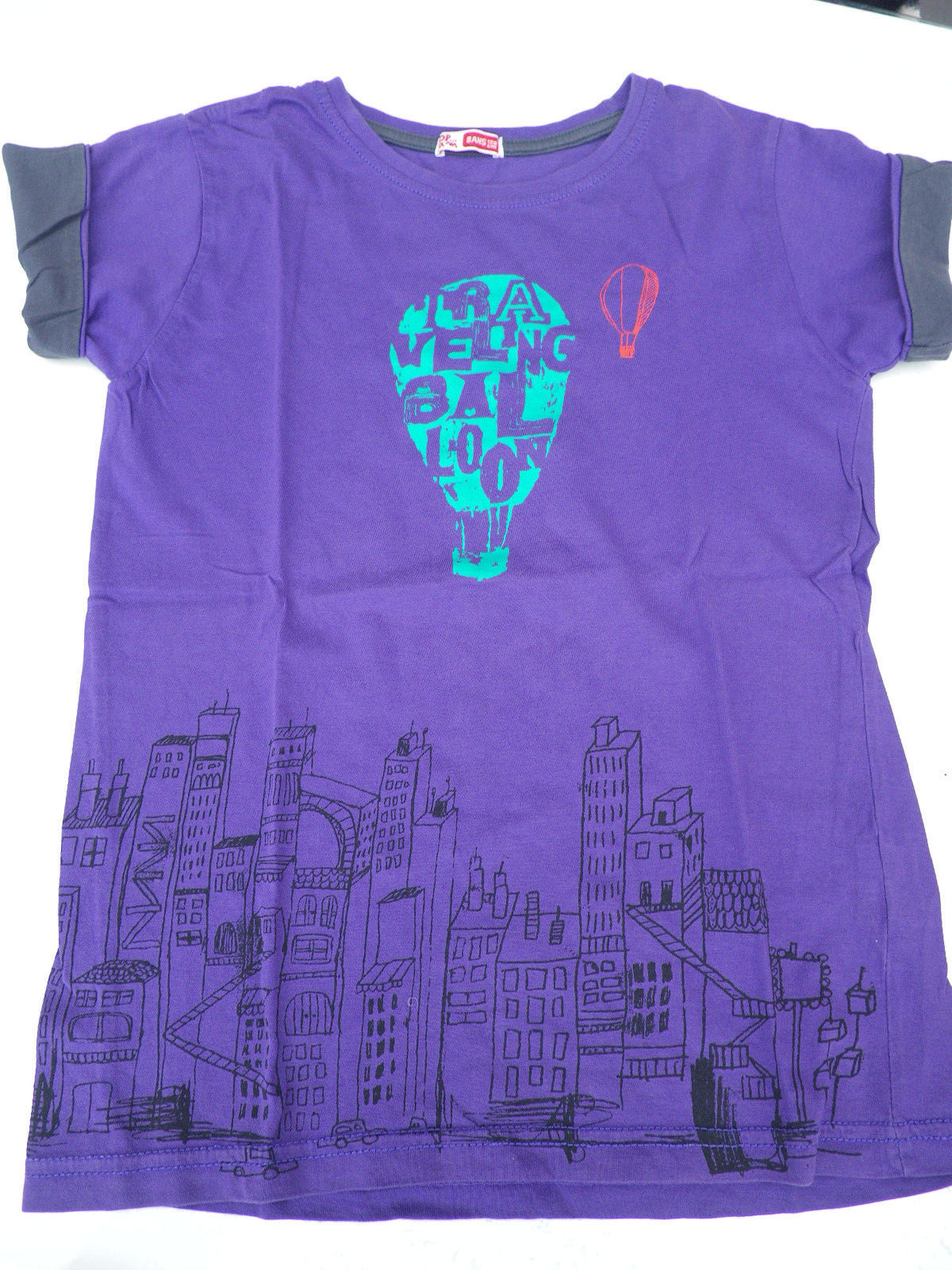Tee-shirt imprimé estival garçon violet