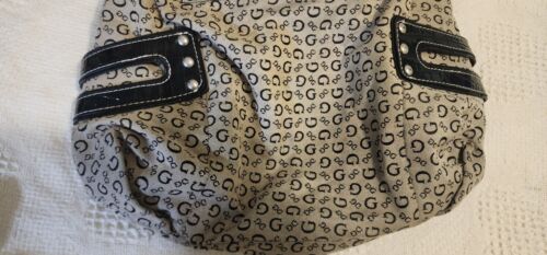 Vintage GUESS Tasche Handtasche Monogramm Medium Y2K BRONZE Farbe Hardware 17" Länge - Bild 8 von 11