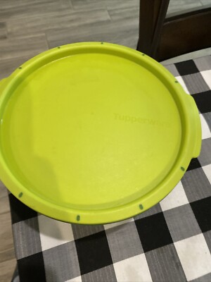 4 pcs Green Tupperware Smart Steamer Microwave Cooker Strainer Colander Bowl