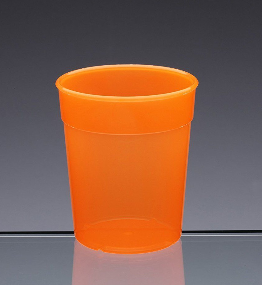 Dishwasher Safe Stackable Neon Coloured Plastic Cups / Tumblers (set of