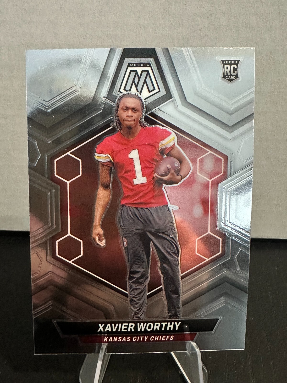 2024 Panini Mosaic - Rookies Silver Prizm #328 Xavier Worthy (RC)