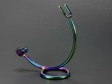 CURVED STAINLESS STEEL STAND FOR STRAIGHT RAZOR DE SAFETY RAZOR, SHAVING RAZORS