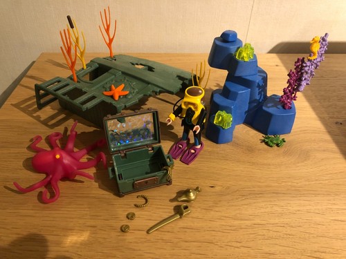 Playmobil Action 3951 Wrack Taucher Schatztaucher Krake Unterwasserwelt Diver - Bild 3 von 7