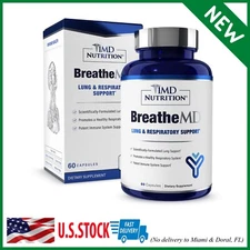 1MD Nutrition BreatheMD Lung and Respiratory Support 60 Caps Expires 12 month