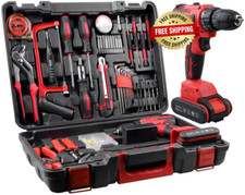 Herramientas Con 21V Taladro Inalambrico Caja Llaves Mecanicas Kit De 112 Piezas