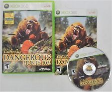 XBOX 360 : CABELA'S DANGEROUS HUNTS 2009 !! CIB w/Subscription Card