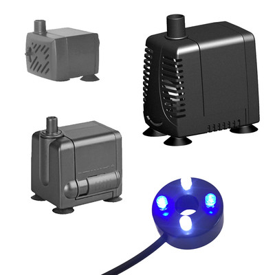 Hidom Tauchpumpe Wasserpumpe für Aquarium Aquarium Wasserspiel optional LED