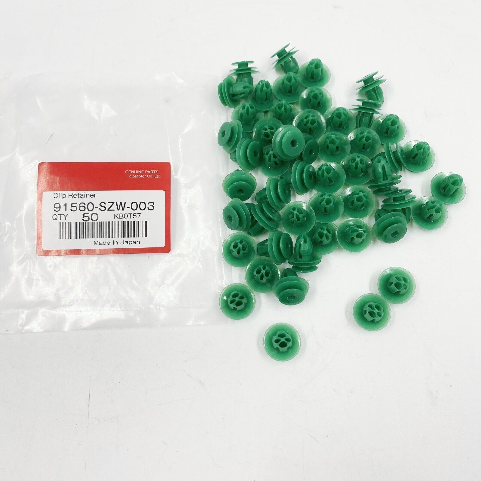 50 Nylon Door Panel Trim Retainer Clips 91560-SZW-003 Compatible with Honda Civic